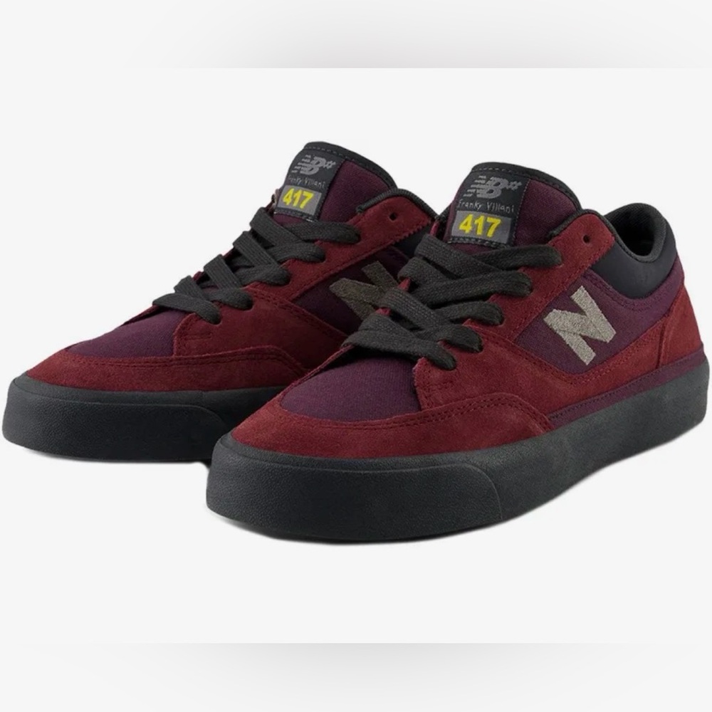 New Balance 417 Frank Villani Burgundy Low-Top skate Sneakers